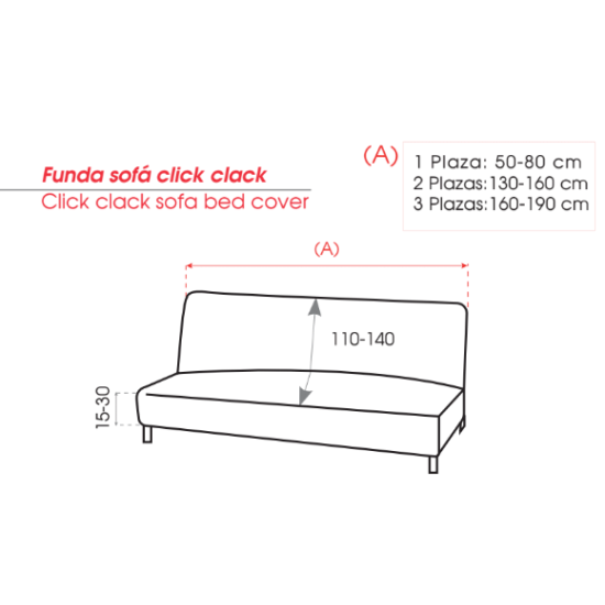 Funda Sofá Clic Clac Elástica