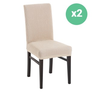 Funda Bielástica para Silla con Respaldo (x2) 2