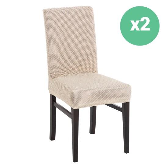 Funda Bielástica para Silla con Respaldo (x2)