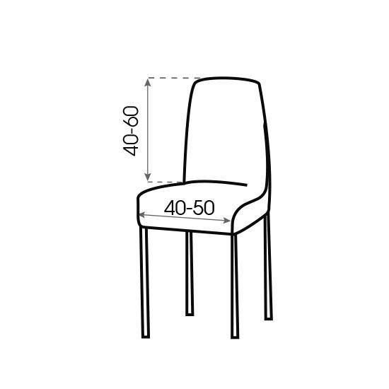 Funda Bielástica para Silla con Respaldo (x2)