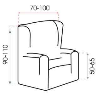 Funda de Sillón Orejero Bielástica 2