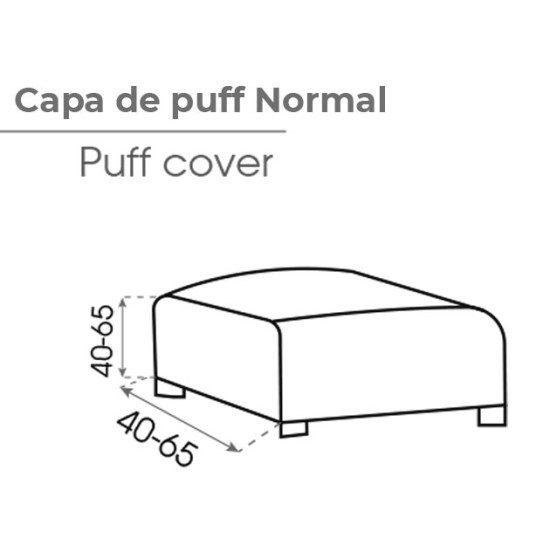 Funda de Puff Bielástica