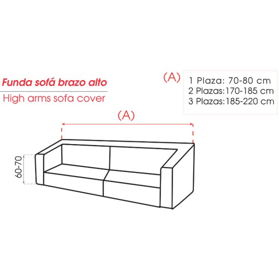 Funda Sofá Klippan y Brazos Altos Bielástica
